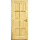 Fenyő íves kazettás